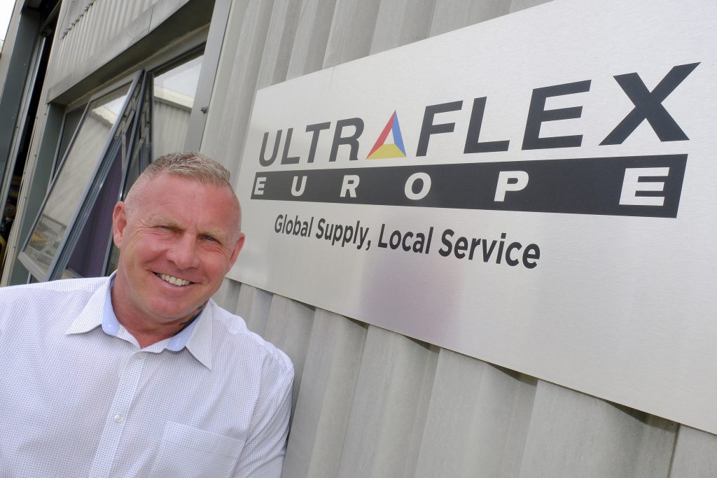 An image depicting Jim Fox, Sales Director of Ultraflex Europe, confidently leading the sales team.