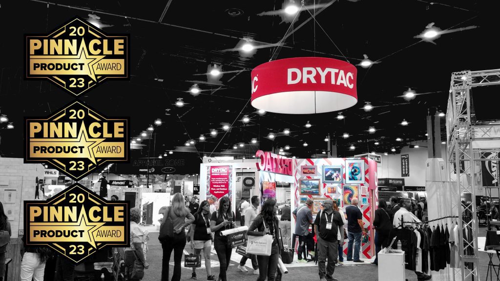 Drytac will display a range of its solutions at the PRINTING United Expo 2023, including three products which have won PRINTING United Alliance 2023 Pinnacle Product Awards.