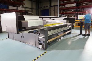 The Kudu flatbed printer, in situ at Linney's headquarters, is the latest in a long line of investments by the company.