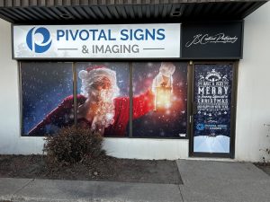Additionally, the company relied on Drytac Polar Air Smooth 150 to create a stunning Christmas-themed window graphic at its premises this year.