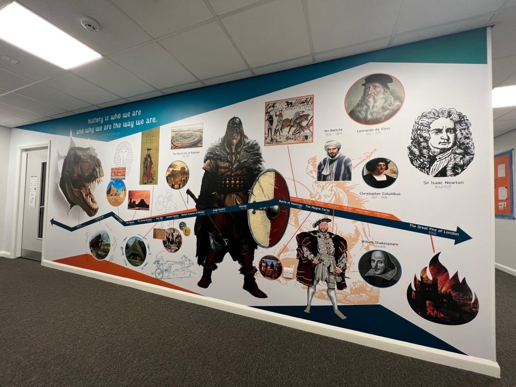 Jess Wright Graphics has partnered with a number of schools and colleges to help transform their interiors with a host of eye-catching applications.