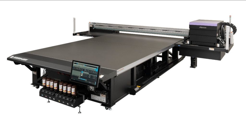 The extensive bed size of the new Mimaki JFX600-2531 flatbed UV printer improves application versatility