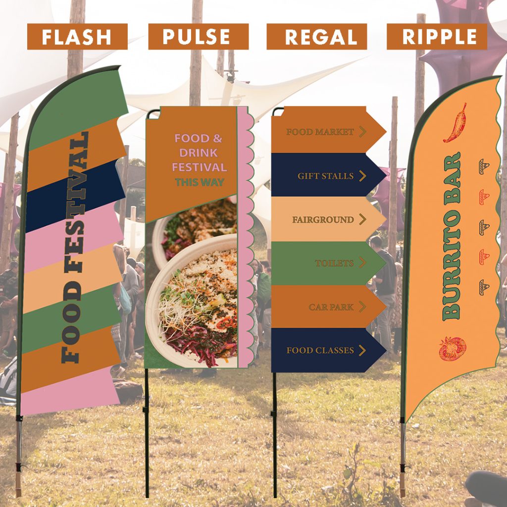 Outdoor Display solutions: Festival flags