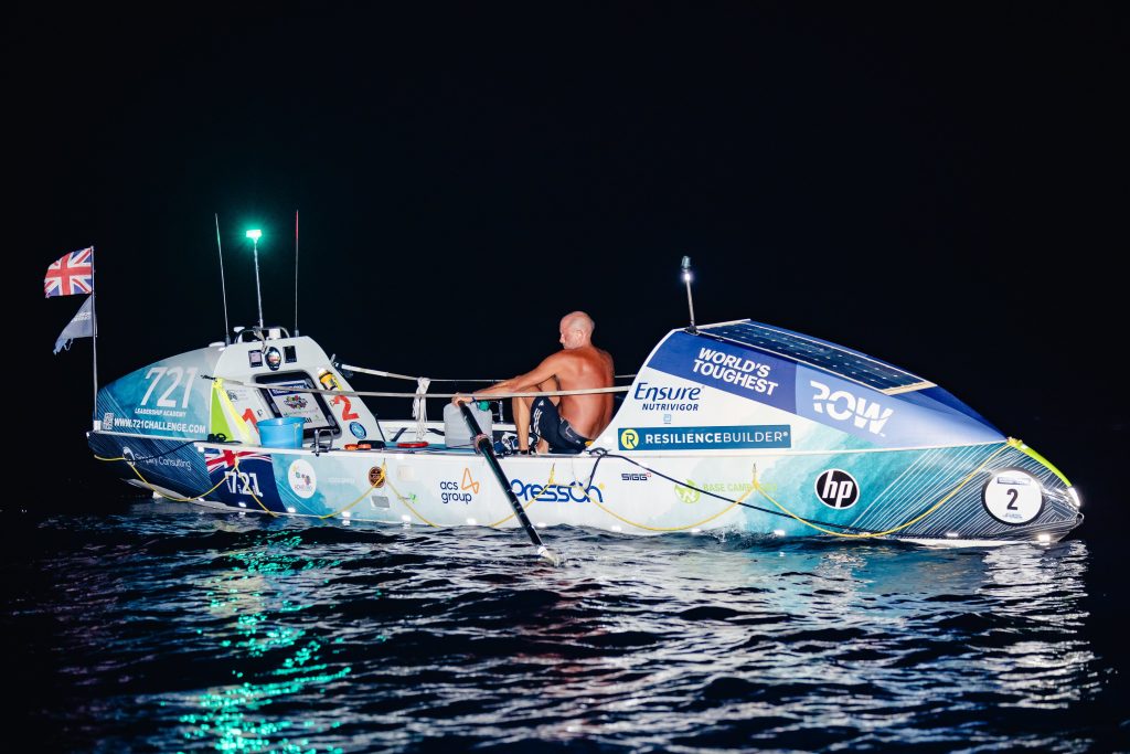 Nick spent 50 days at sea aboard Kraken, rowing more than 3,000 miles from the Canary Islands to Antigua in the Caribbean [Photo credit: World's Toughest Row].