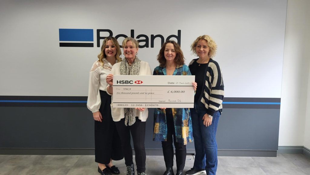 Roland DG Supports Charity YMCA Brunel Group